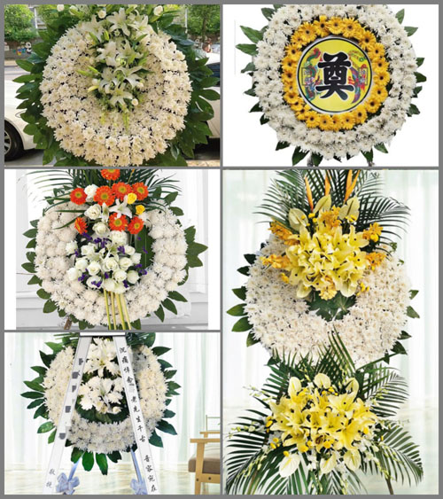 浙江省绍兴上虞区章镇镇朱光村花圈速递